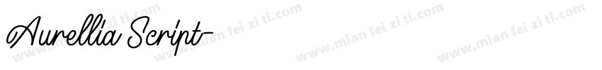 Aurellia Script字体转换
